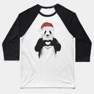 Santa Panda Baseball T-Shirt